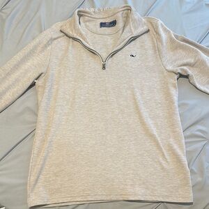 Vineyard Vines Light Beige Zip Up Sweater